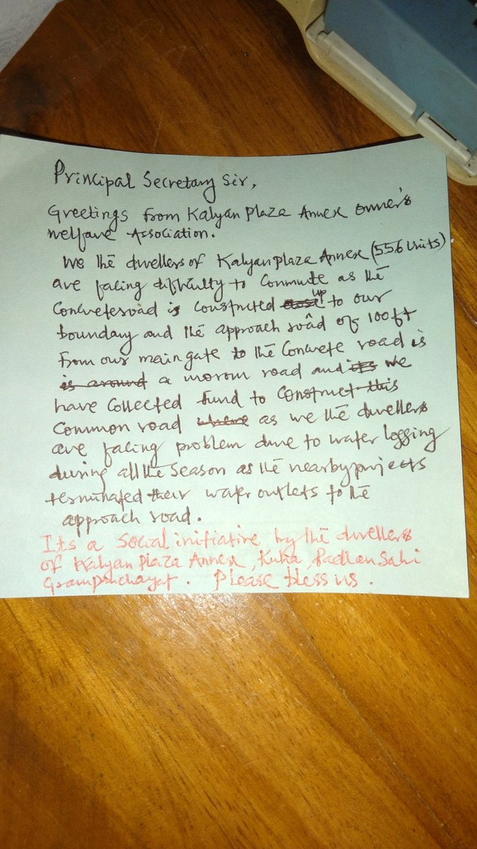 BISWAABGLOBAL's tweet photo. @ashokkmeena Principal Secretary Sir, we the house owners of Kalyan Plaza Annex housing project in Kuha, Padhansahi GP wants to construct 100ft approach road as we are facing challenges to commute due to water logging. @AnuCommon @bhuja76 @sagarimb @otvnews @News18Odia @NEWS7Odia https://t.co/TVnLbsQtfU