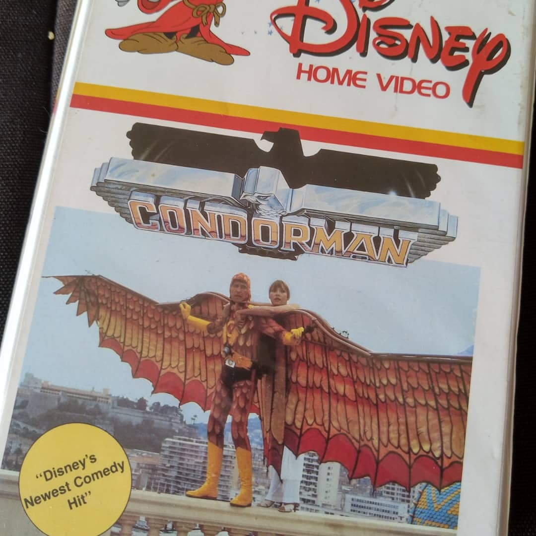 hyperfx's tweet image. Sadly, this movie hasn&apos;t turned up on Disney+. Or blu-ray. Or DVD. That&apos;s okay, though, I&apos;m covered. #condorman #condormanlives #BringBackCondorman #disneymovies