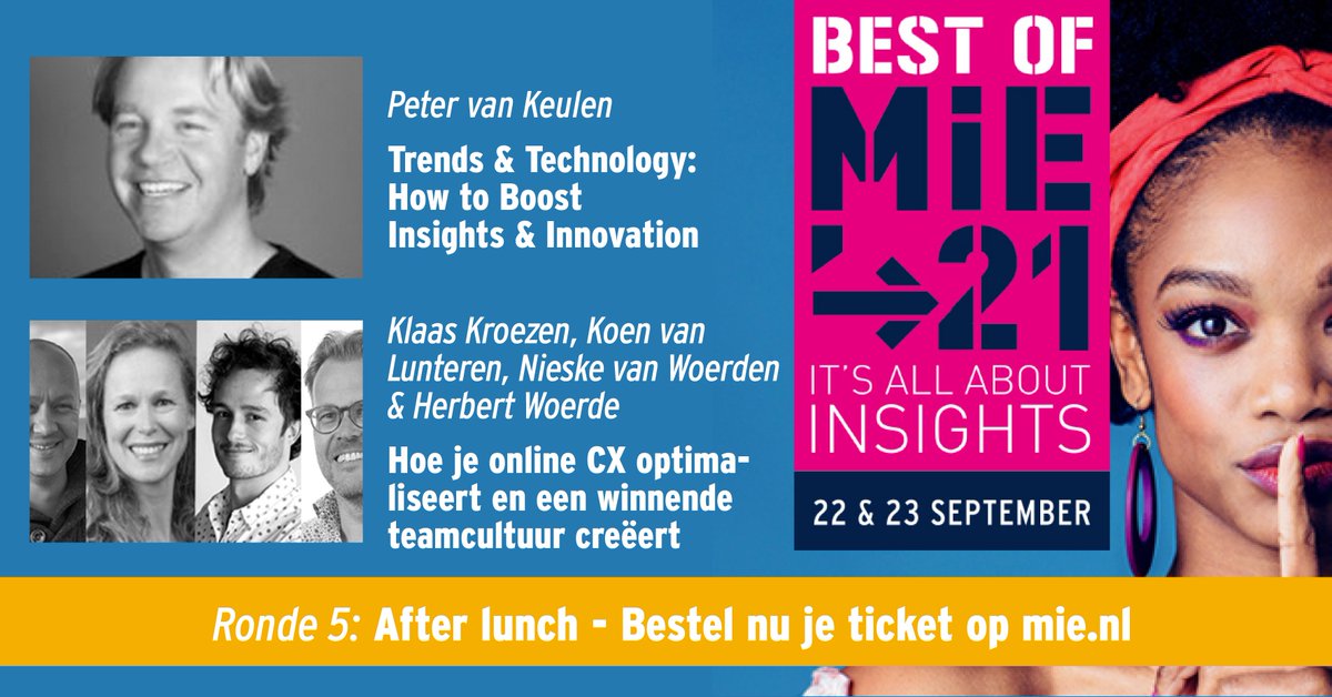 Boost je je Insights &amp; Innovation of Optimaliseer je je online CX? Quantilope &amp; WUA nemen je @ Best of MIE’21 mee de diepte in. Ontdek hoe je actuele insights implementeert en hoe <a href="/ABNAMRO/">ABN AMRO</a> online CX optimaliseert. Check mie.nl voor tickets! #mie21 #bestofmie
