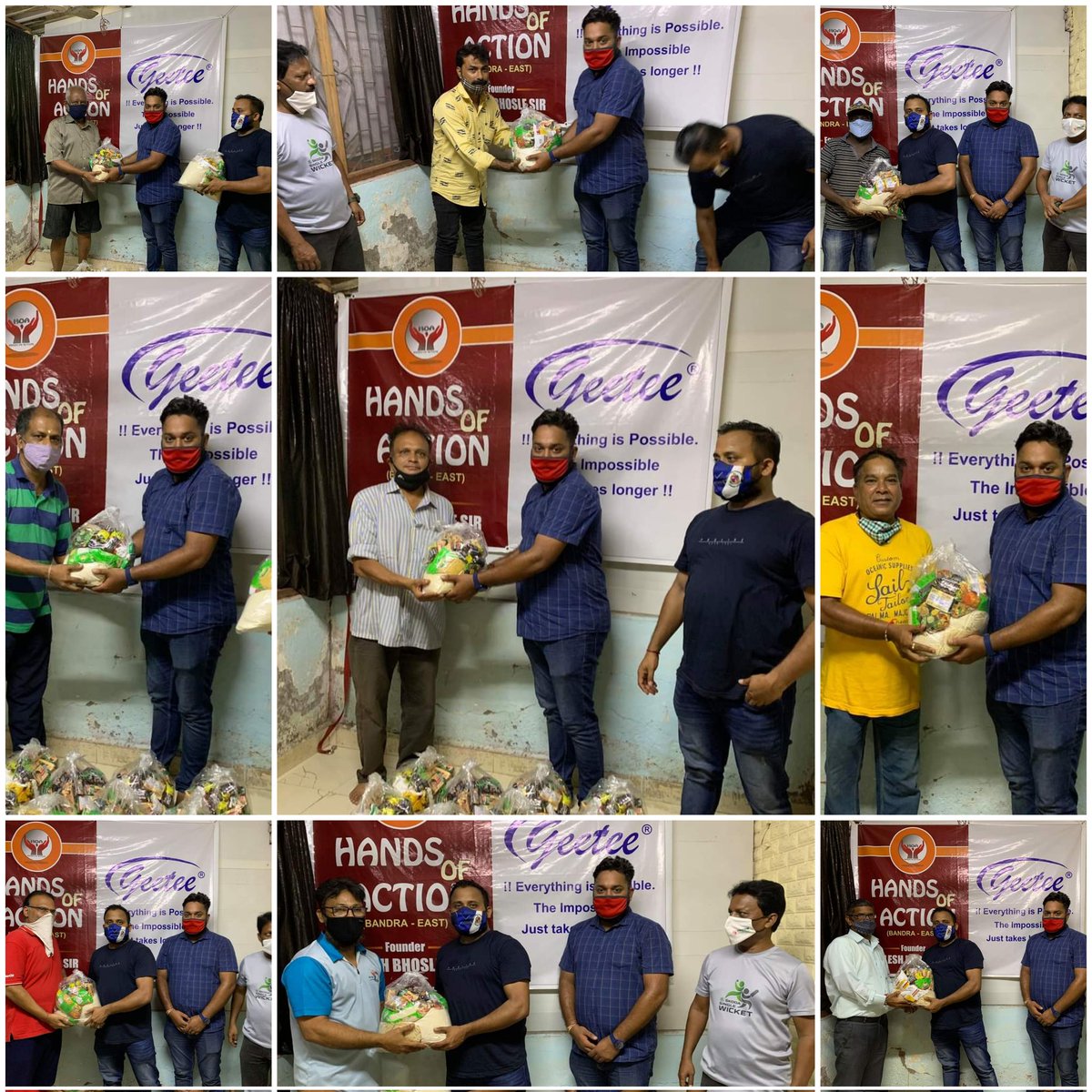 Covid-19 च्या महामारी मुळे आर्थिक संकटात अडकलेल्या आणि HOA  ने दिलेल्या आश्वासनानुसार आज दिनांक 6/9/2021 रोजी मुंबई , ठाणे येथील Cricket coaches/ umpire/ scorer यांना रेशन किट देऊन सहकार्य करण्याचा प्रयत्न करण्यात आला. <a href="/AUThackeray/">Aaditya Thackeray</a> <a href="/NileshBhosle18/">Nilesh Bhosle</a> <a href="/advanilparab/">Anil Parab</a> <a href="/AhirsachinAhir/">Sachin Ahir</a>