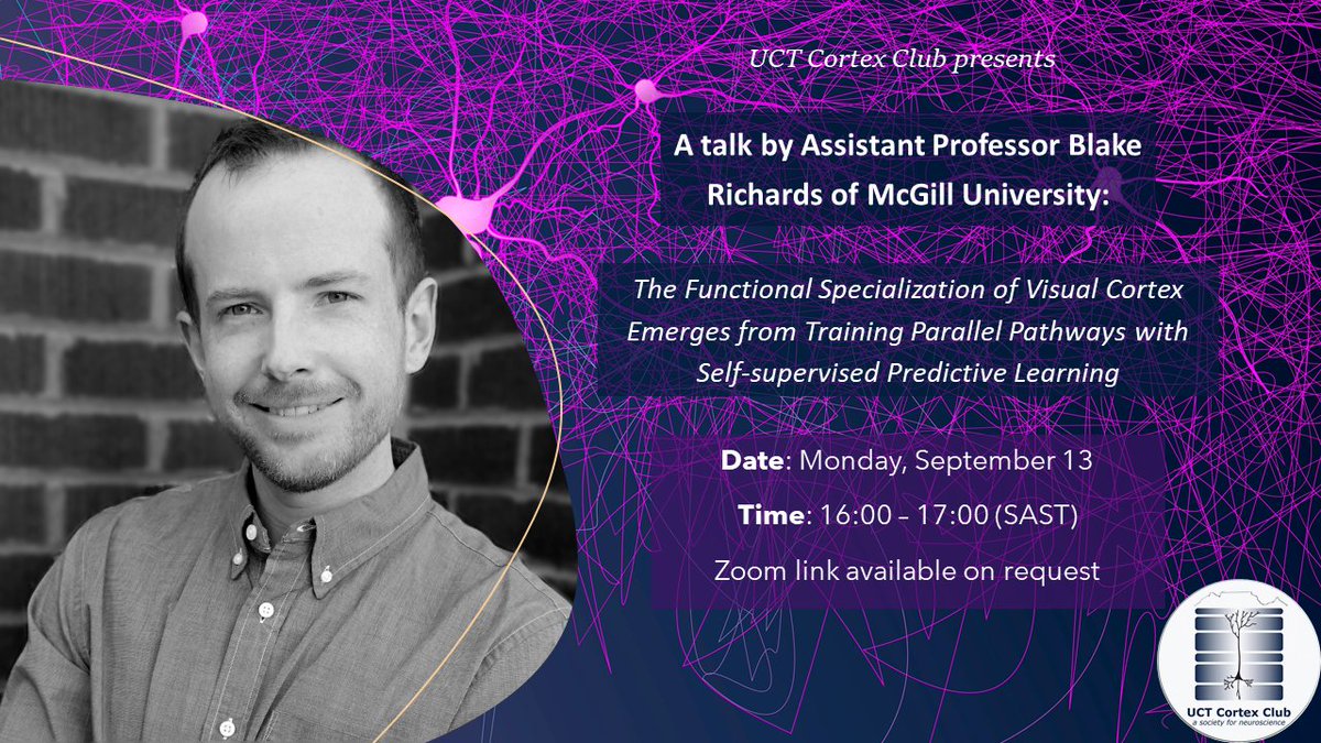 Join us for our next talk on Monday, 13 September! Looking forward to seeing you there 🧠