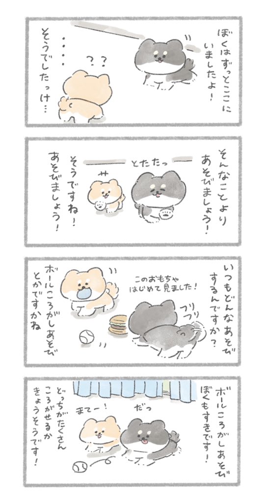 ふしぎな昼下がり①
#こんにちはいぬです 