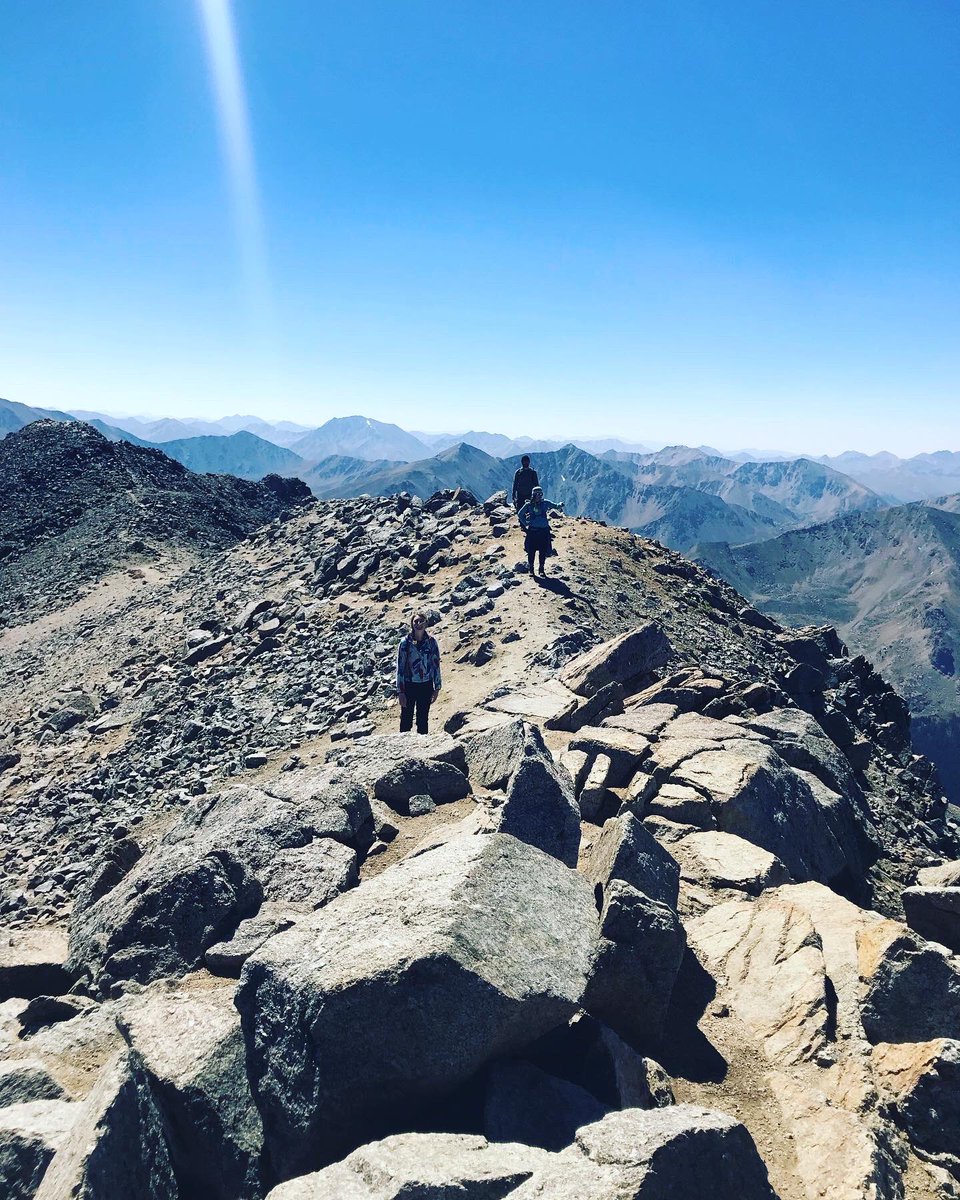 MooneyMillions's tweet photo. A group of goats went to the 2nd highest summit of the Rocky Mountains. There were even other goats who joined us at the top.
#MountMassive https://t.co/iMklcP4vVx