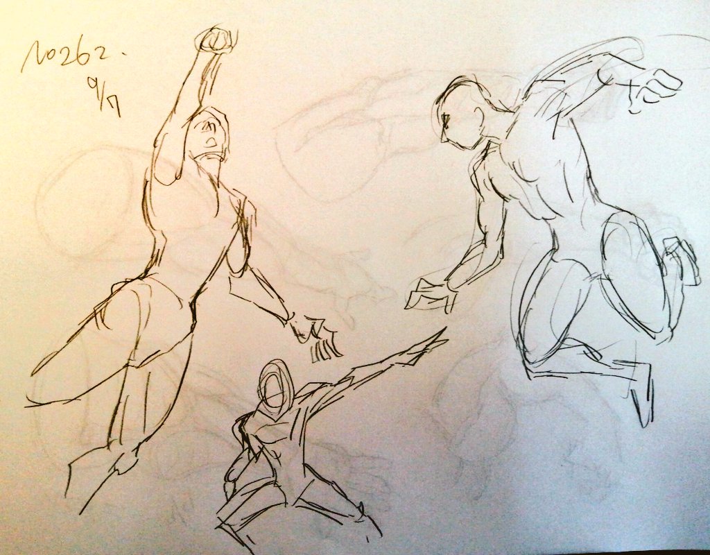 #1日1模写 262/365 