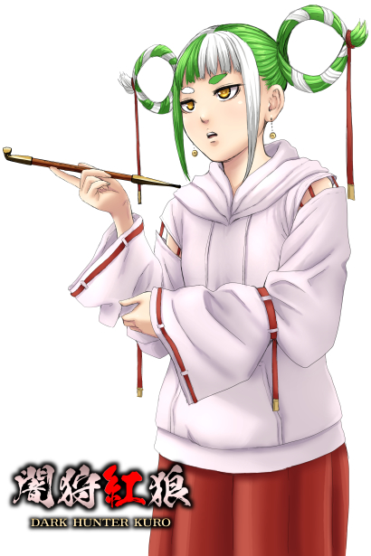 キサコ、若く見えるが実際は結構なご年齢のキャラだ。物知りなので、この世界の設定とかいろんなことを教えてくれるぞ!はじめは髪ひげボサボサのオッサン博士の予定だったけど、そんなオッサンの言うことなんて誰も聞いてくれないだろうから、真逆の見た目にしてみたぞ!紅狼の巨乳をやたらイジるぞ! 