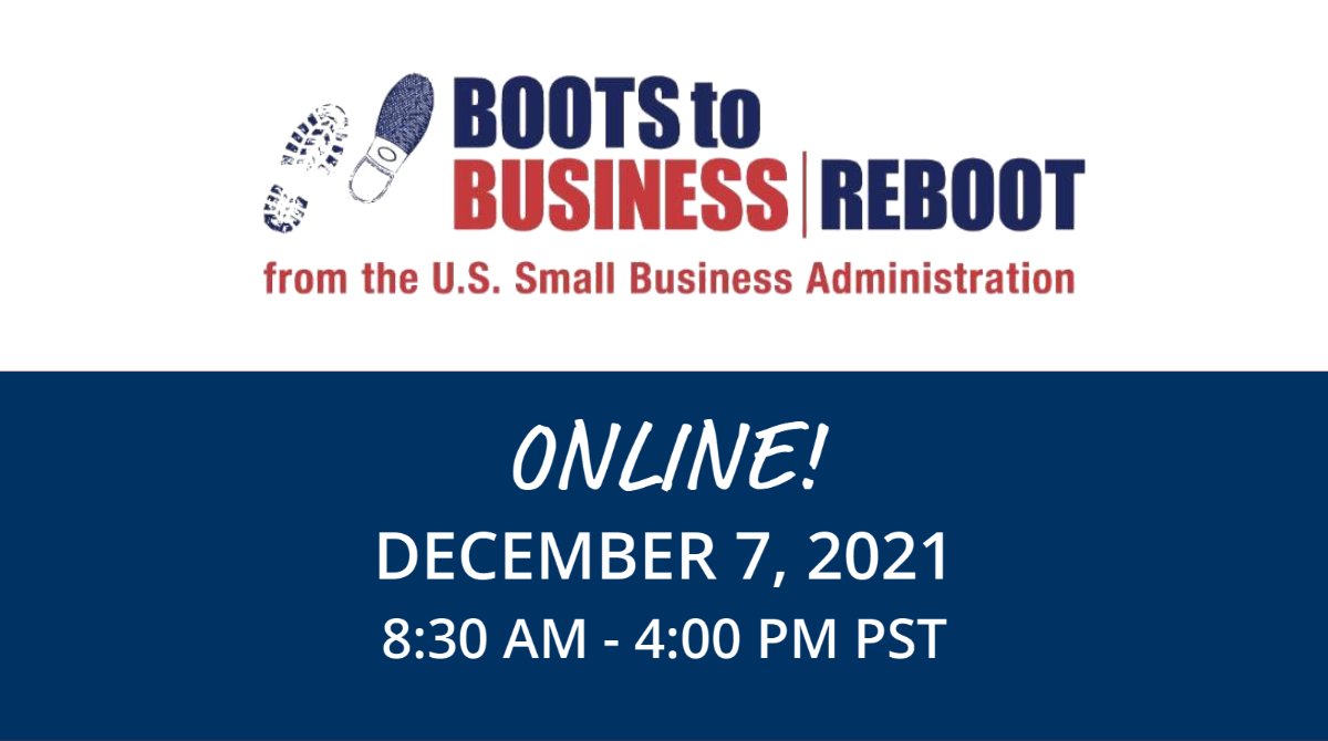 SoCalVBOC's tweet image. @Boots2Business Reboot is taking place on Tuesday December 7 at 8:30AM PST online with the 
@SoCalVBOC. This is your chance to learn how to start a Veteran-owned business! Register at socalvboc.org/boots-to-busin…

#VeteranOwnedBusiness #SmallBusinessStartUp #SoCalVBOC #BootstoBusiness