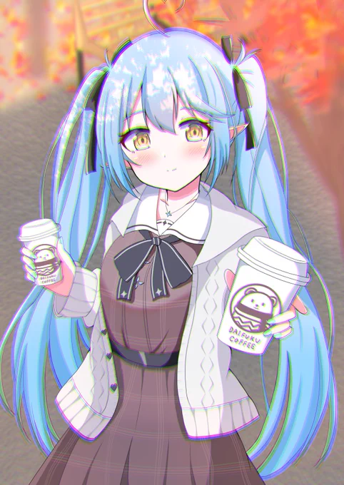 #LamyArt
ラミィちゃん新衣装おめでとうございます!
衣装見てたらこんなシチュが思い浮かびました🤔
秋の公園でお散歩🍁☃ 