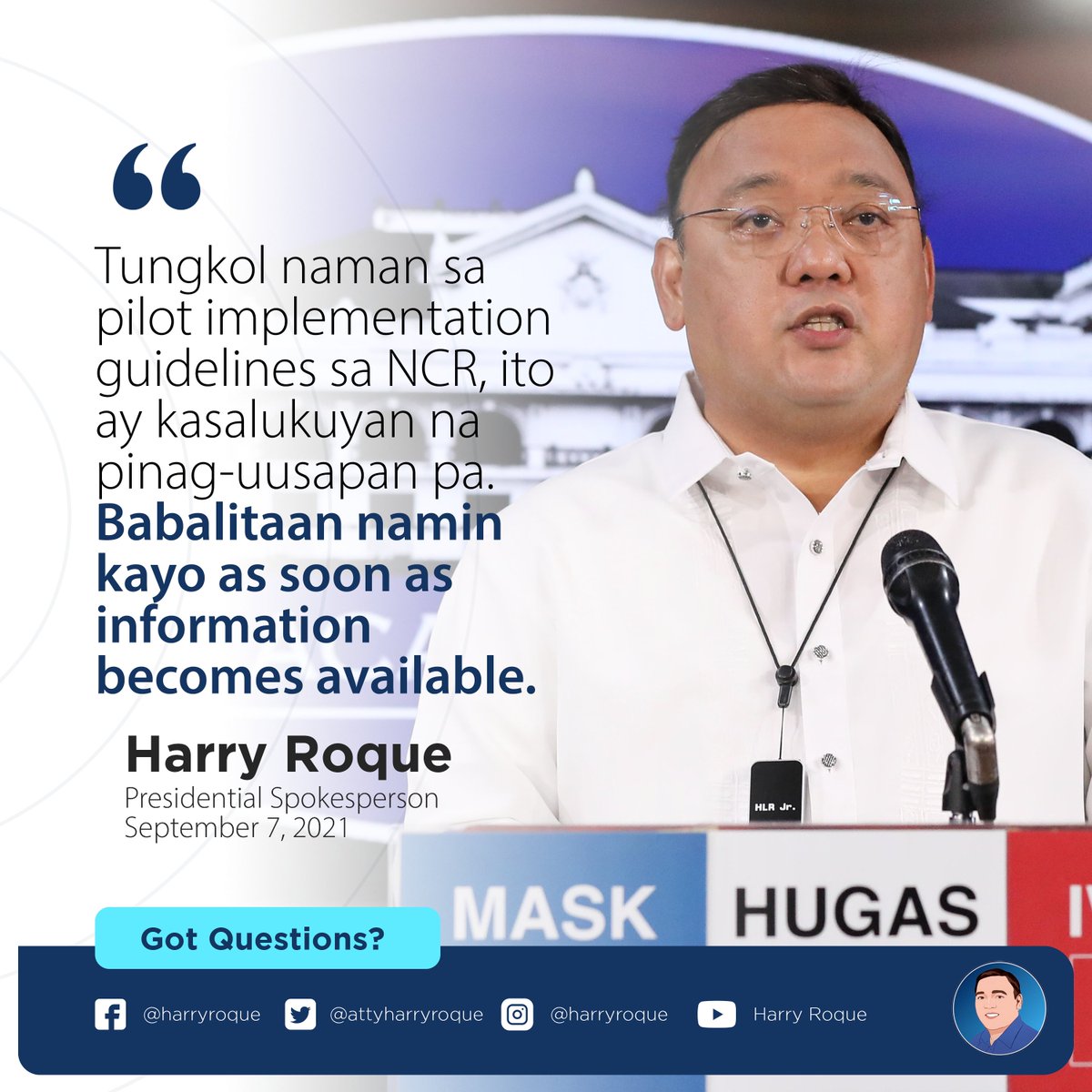 Harry roque twitter