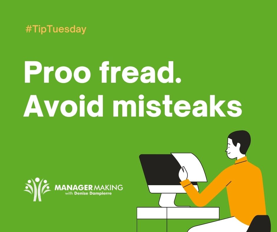 DeniseDampierre's tweet photo. #TipTuesday

Be professional.  Re-read your stuff!  Have folk remember you at your best 😃
#ManagerMaking #highpotential #professionalism https://t.co/Cmxxz5YLBi