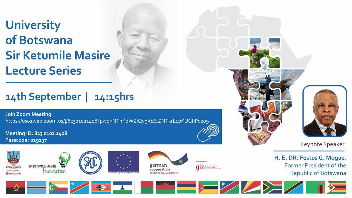 Join us for the inaugural SKM Lecture on 14 September 2021  <a href="/mmasekgoam/">Mmasekgoa</a>   <a href="/UBBotswana/">University of Botswana Official</a>