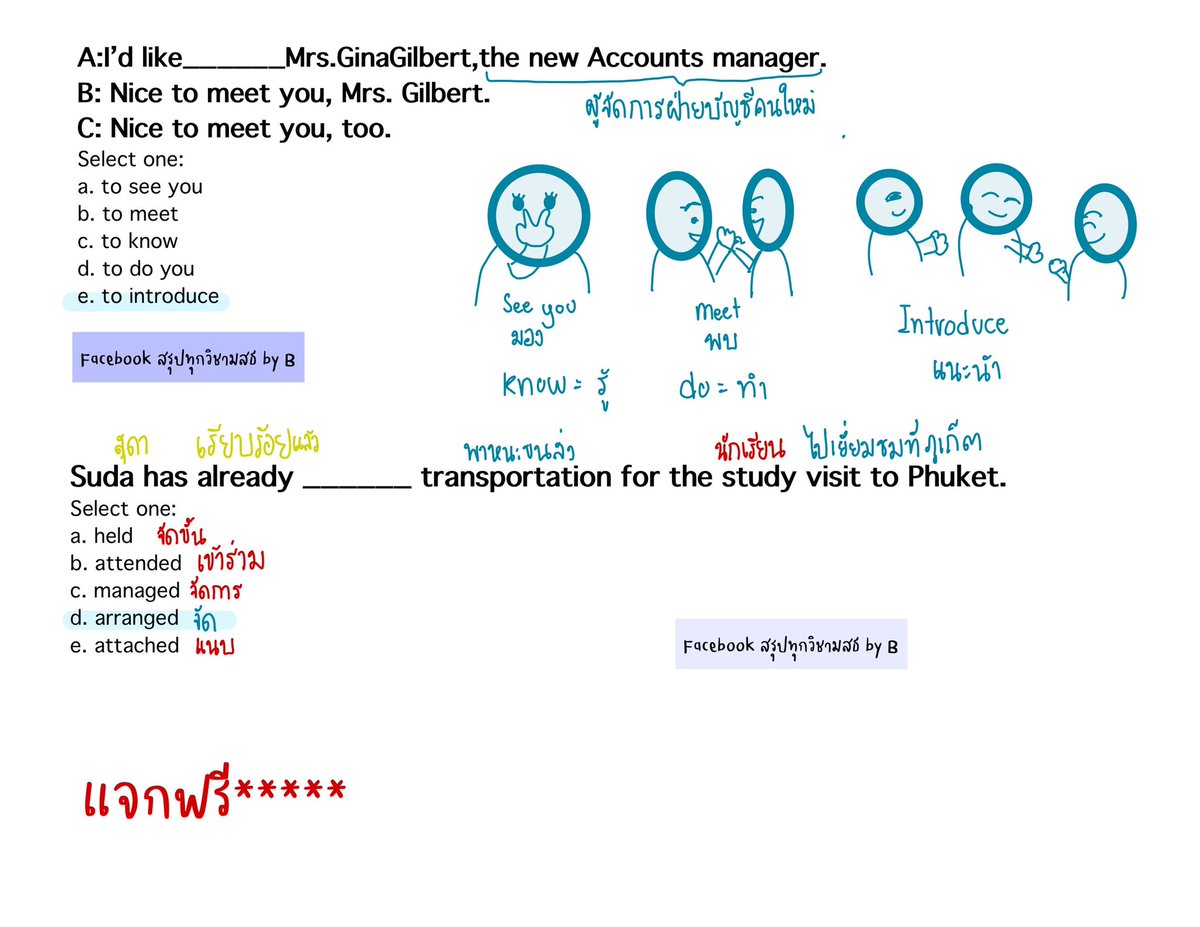 สรุปทุกวิชามสธ by B tweet media