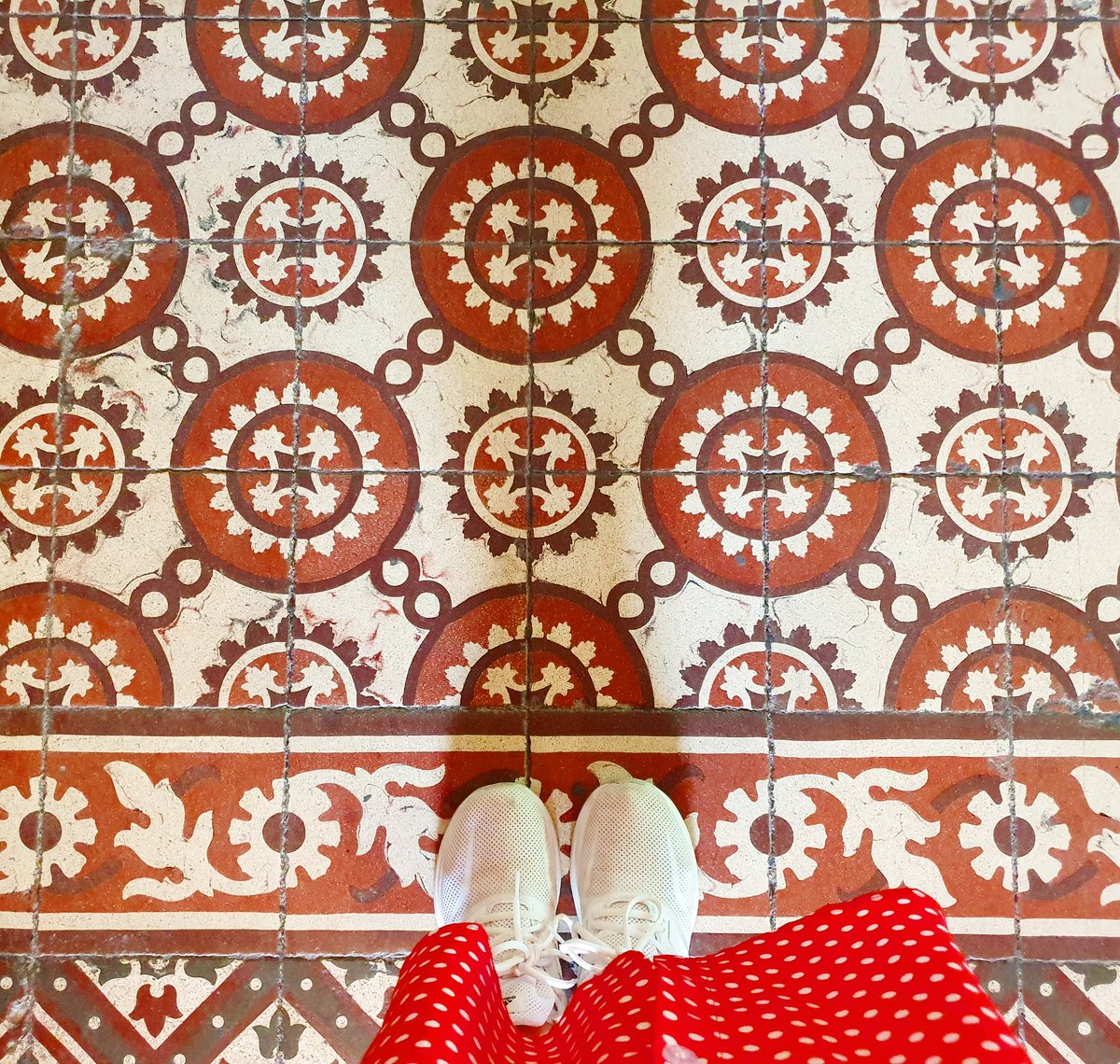 Pattern tiles ❤ #patterntiles #patternedtiles #beautiful #floor #travel #Church #lefkara