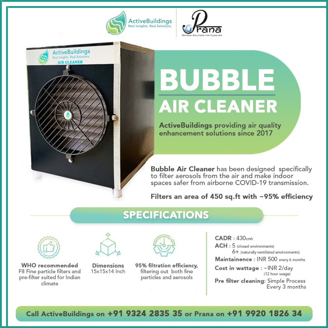 drmarianigam's tweet photo. Please support @pranapanindia &amp; our partner @Active_IAQ to make India breathe safer.
Just RS4500 can help a 450 sq ft vulnerable space.. SO DONATE a BUBBLE AIR CLEANER TODAY!
Very grateful to @CorsIAQ &amp; @JimRosenthal4 &amp; your CR Box that inspired PRANA for Clean Air to take wings! https://t.co/khiOsUvQiK