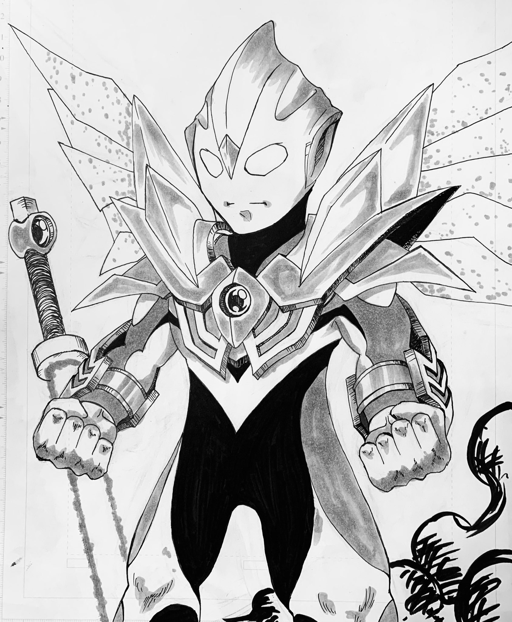 編集怪獣 高橋圭太 ウルトラマンティガ放送開始25周年らしいので ガシャポン ウルトラマン超闘士鎧伝 に登場予定だった 闘士ウルトラマンティガを落書き 詳しく知りたい方は 漫画 ウルトラマン超闘士激伝 完全版 8巻の巻末特集記事を読んでね 超