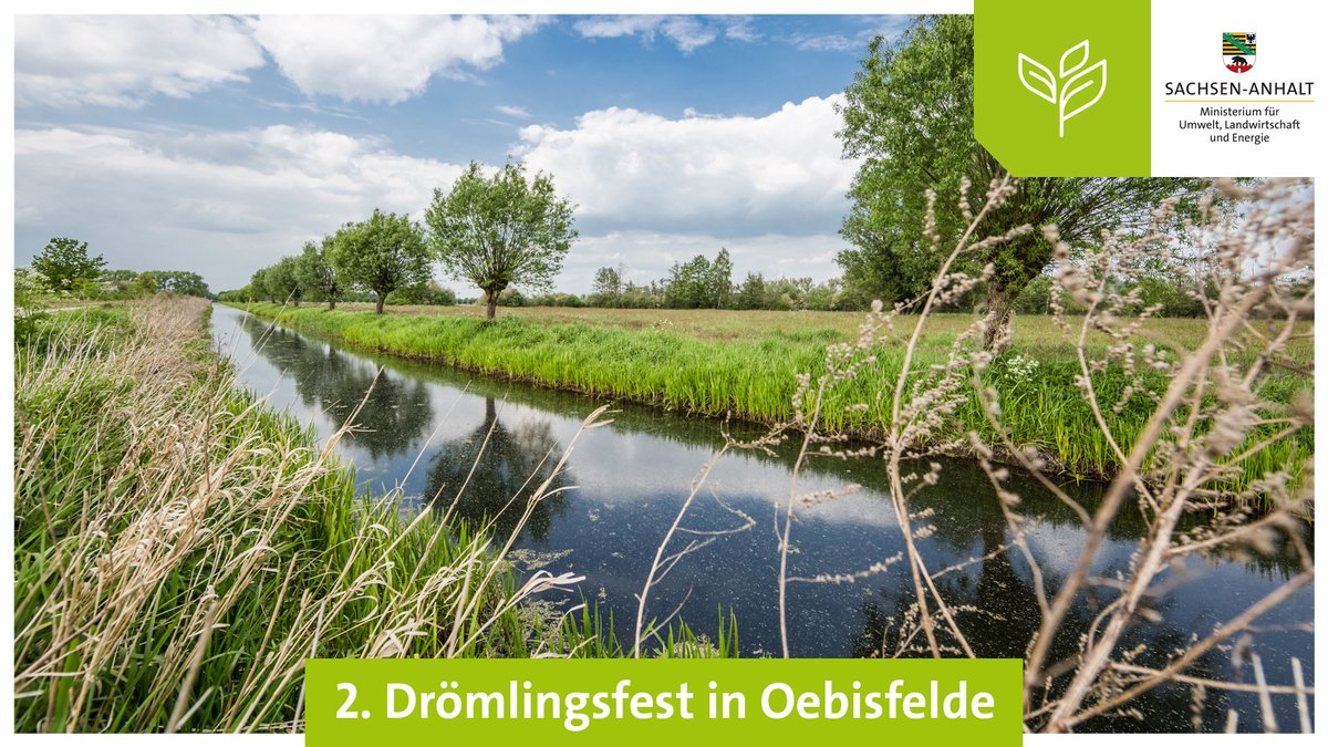 MWU_LSA's tweet photo. Vom 10. bis 12. September noch nichts vor? Dann auf ins #Biosphärenreservat zum 2. #Drömling|sfest in #Oebisfelde. Rund um Europas älteste Sumpfburg wird es bunt und laut, seien Sie dabei! 🍎🦫🎸Alle Infos und Tickets gibt's hier: https://t.co/sn60ANTUyX #MULEdirekt #GeileHeimat https://t.co/h1p1Imn2YL