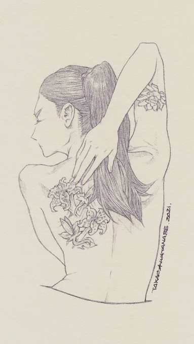 『百合と牡丹』 