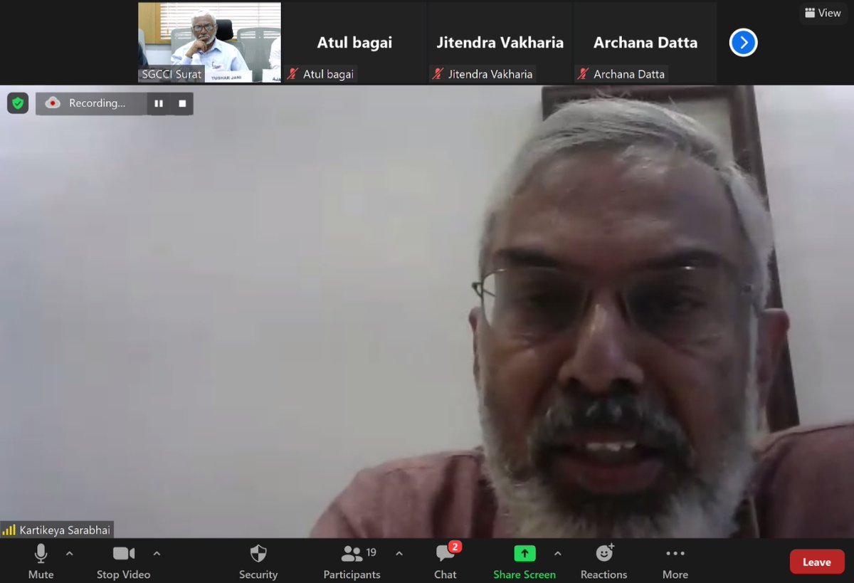 CEEahmedabad's tweet image. A discussion was held at SGCCI #Surat on the Baseline Report prepared for the CEE-UNEP Project on #SustainableTextile Hub. Stakeholders participated  through offline &amp;amp; online mode, provided feedback on the report &amp;amp; assured further support in the project. 
#circulareconomy