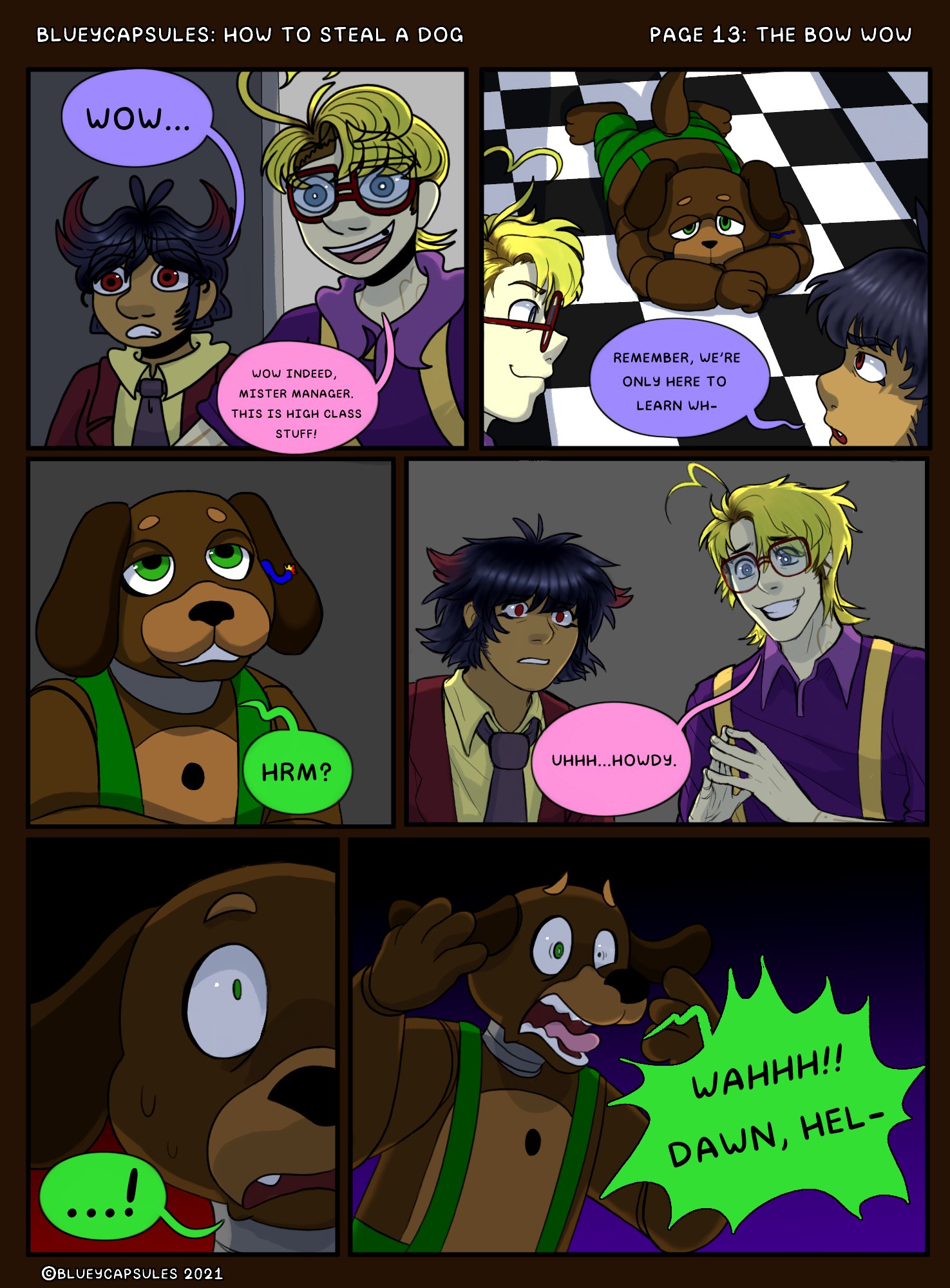 Just read all of blueycapsules comic and I had to by puppywaffles-38 on  DeviantArt