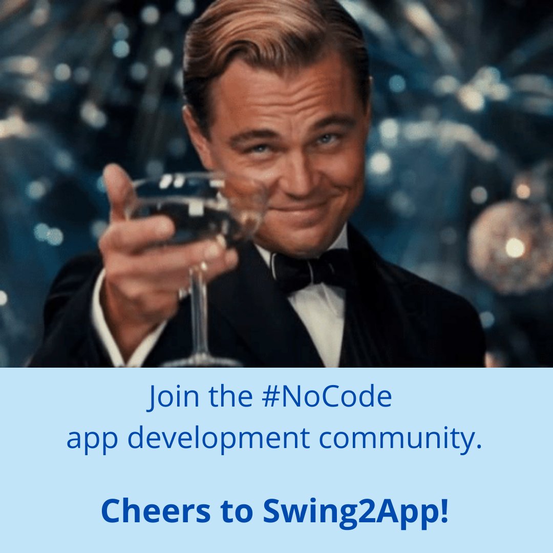 Swing2App's tweet image. Join Swing2App, the no code app development platform.

Create customized apps for the minimum price - in just few weeks.

Visit: swing2app.com

#appcreation  #nocodeapps #codeless #appdevelopingapp #appmaker #appbuilder  #swing2app #us #uk #india  #nocode #freeapp