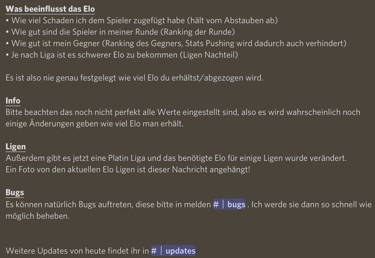 InkaruNET's tweet image. Es gibt ein großes Update bei uns im Elo System! 💎

💬Auf unserem Discord gibt's mehr Infos: discord.inkaru.net