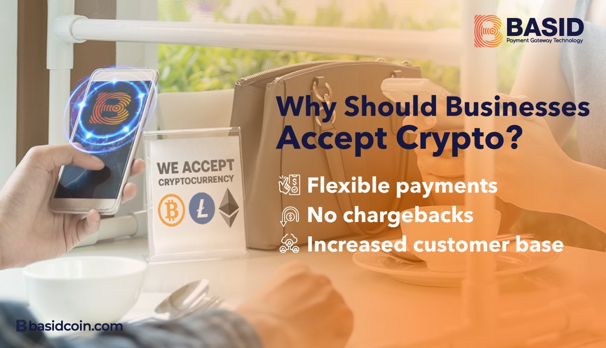 A crypto payment gateway that allows merchants to accept #Bitcoin and other altcoins as payment 💵 from their customers. BASID facilitates🛡secure, convenient, and reliable crypto payment solutions for businesses.

#BASIDCoin #PaymentGateway #BASIDCommunity #FinTech #BlockChain