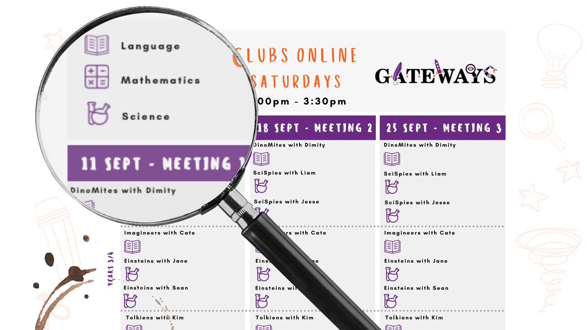 Searching for fun + challenge ... the ultimate boredom breaker? Clubs Online has been released for 𝗦𝗲𝗽𝘁 𝟭𝟭, 𝟭𝟴, 𝟮𝟱. Students can enrol in up to three meetings and 🧩mix-and-match🧩 those across different #learning areas to suit their interests #HighAbility  #MyGATEWAYS