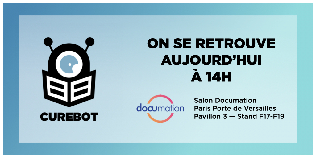 [#Evenement - #Documation]  Le salon Documation ouvre ses portes aujourd’hui ! 
📍 Nous vous attendons au stand F19, Pavillon 3, Portes de Versailles
swll.to/dr1j2ah
#salon #intelligenceeconomique #veille #intelligencecollective #transfonum #colaborationtools