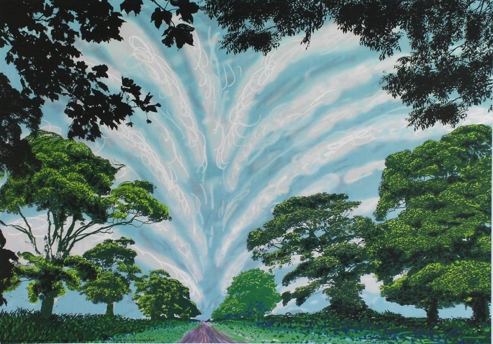 David Hockney, 'Summer Sky', 2008