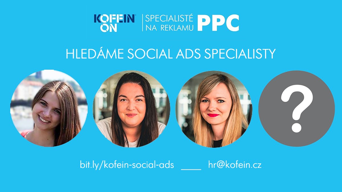 📣Hledáme do Kofeinu 𝐒𝐨𝐜𝐢𝐚𝐥 𝐀𝐝𝐬 𝐒𝐩𝐞𝐜𝐢𝐚𝐥𝐢𝐬𝐭𝐲 včetně nadšených juniorů. 

V Social Ads Teamu spravujeme výkonnostní a brandové reklamní kampaně na Facebooku, LinkedIn, Twitter nebo TikToku a potřebujeme výrazně rozšířit tým. 💙

bit.ly/kofein-social-…