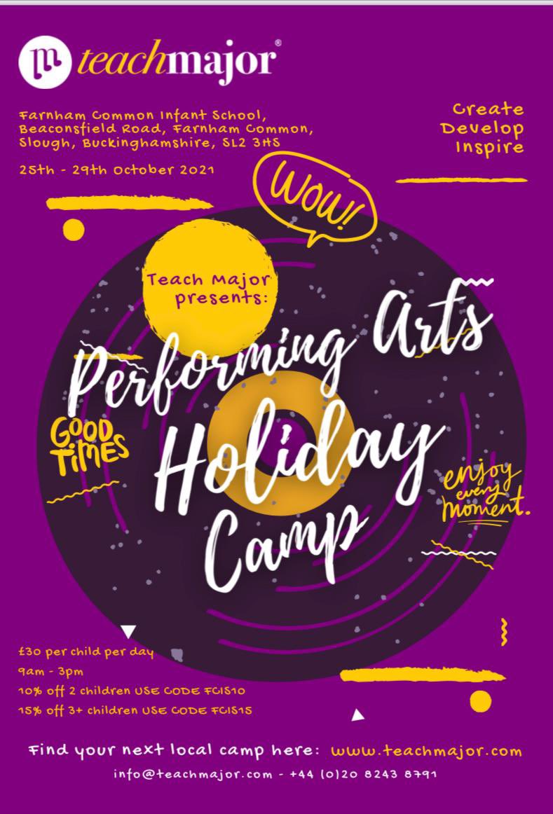 TeachMajor's tweet photo. Do you have children that love to dance, act and sing? Book into our exciting performing arts October Holiday camp @FCVSchools with prices starting at £30 a day, possible discounts for multiple days/ children! 
#FarnhamSchools #Farnham #PerformingArtsFarnham #FarnhamActivities https://t.co/p6At43b4CI