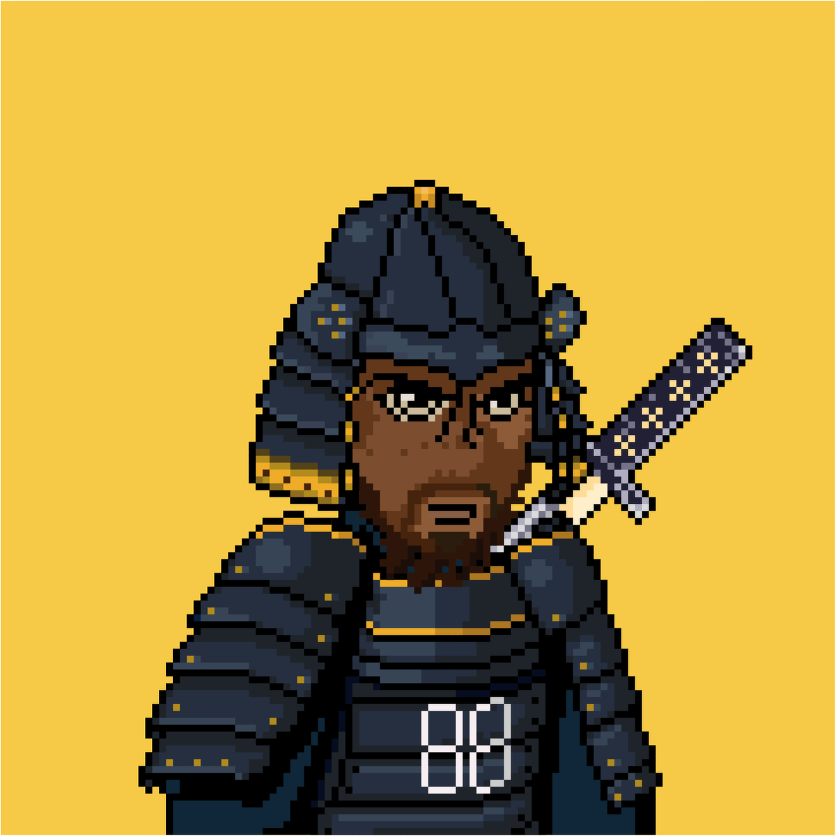 Hey <a href="/DezBryant/">Dez Bryant</a> !
I drew a samurai for you. Armor engraved with your back number 88.