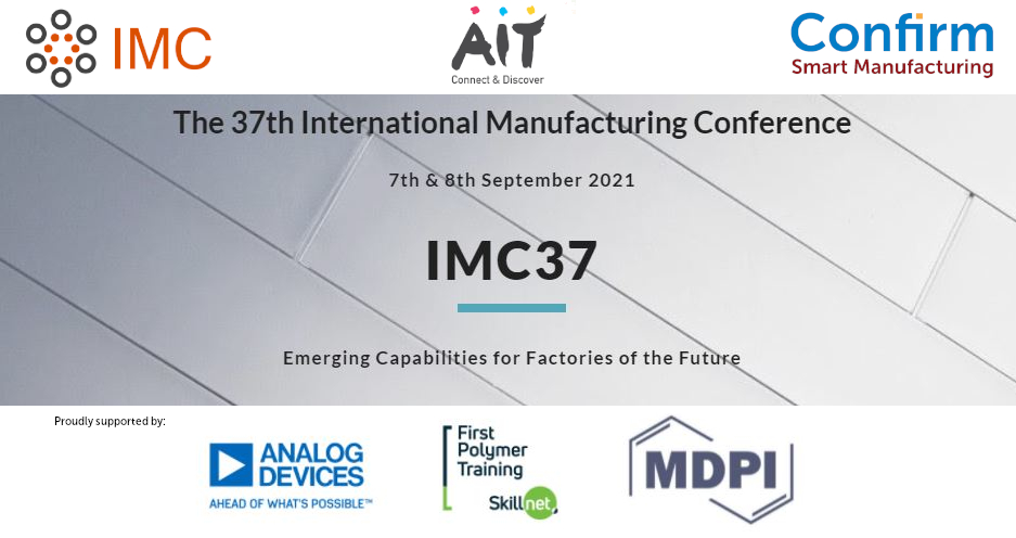 Confirm_Centre's tweet photo. #IMC37 co-hosted by @AthloneIT & @Confirm_Centre kicking off this morning with the opening address delivered by Dr. Niall Seery of AIT. Looking forward to the presentations over the next 2 days #manufacturing #research @scienceirel https://t.co/4eMEU06uEV