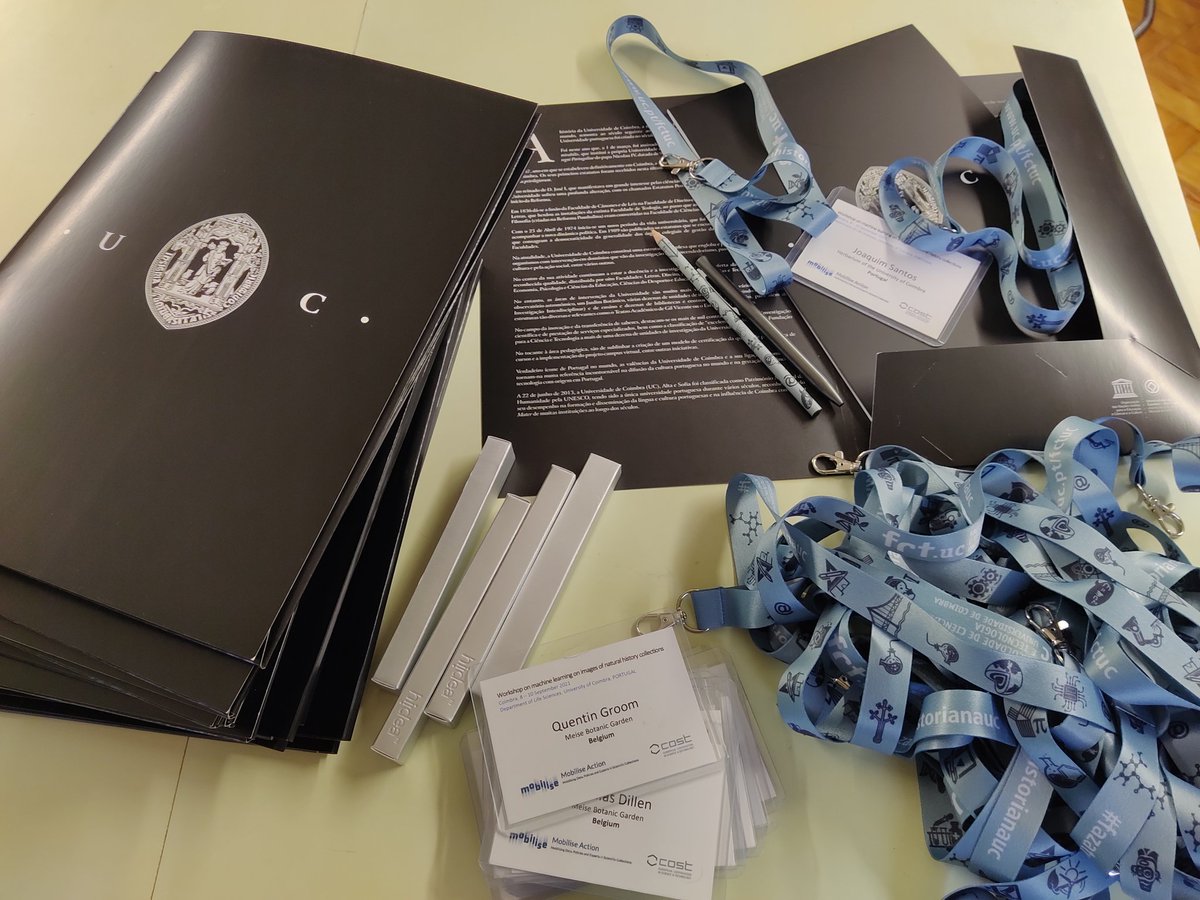 Final preparations for receiving the workshop on "Machine learning on images of natural history collections" at the Herbarium of the  University of Coimbra <a href="/MobiliseAction/">MOBILISE</a> <a href="/UnivdeCoimbra/">Universidade de Coimbra</a>