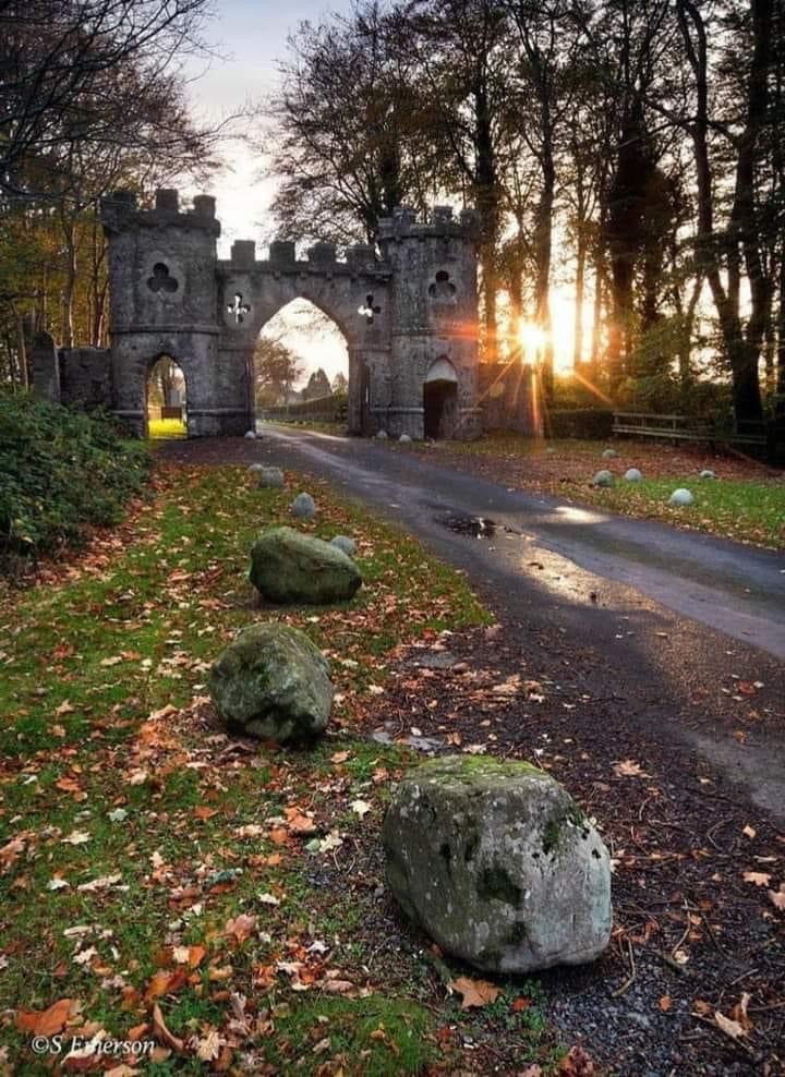 The Barbican Gate Entrance to Tollymore Forest Park near Newcastle, Northern Ireland  🇬🇧