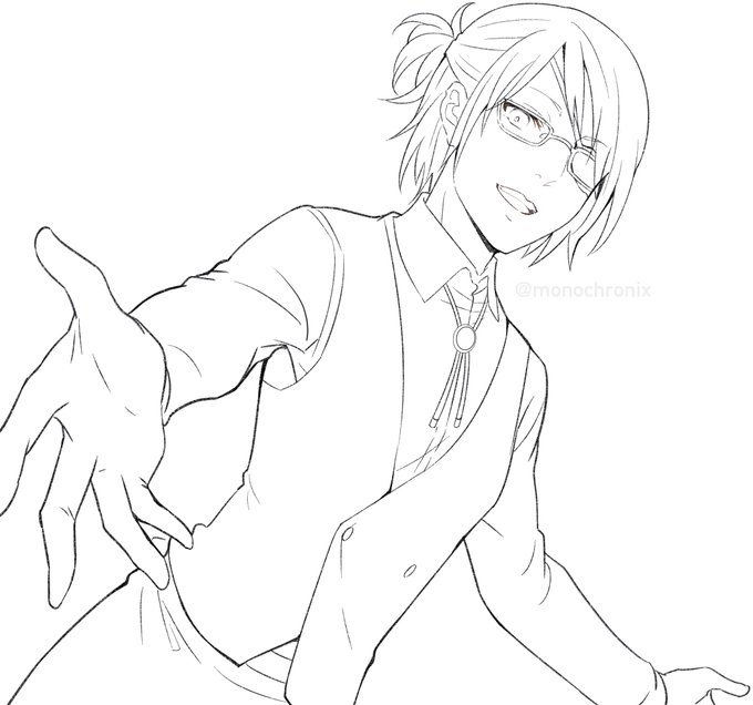 線画配布のtwitterイラスト検索結果