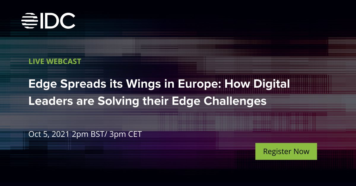 In this webcast, we will give an overview of how the #edge market is developing; the key players and ecosystems; and the impact on related markets, like #communications, #cloud and #IoT. Find out more here 👉goto.webcasts.com/starthere.jsp?…