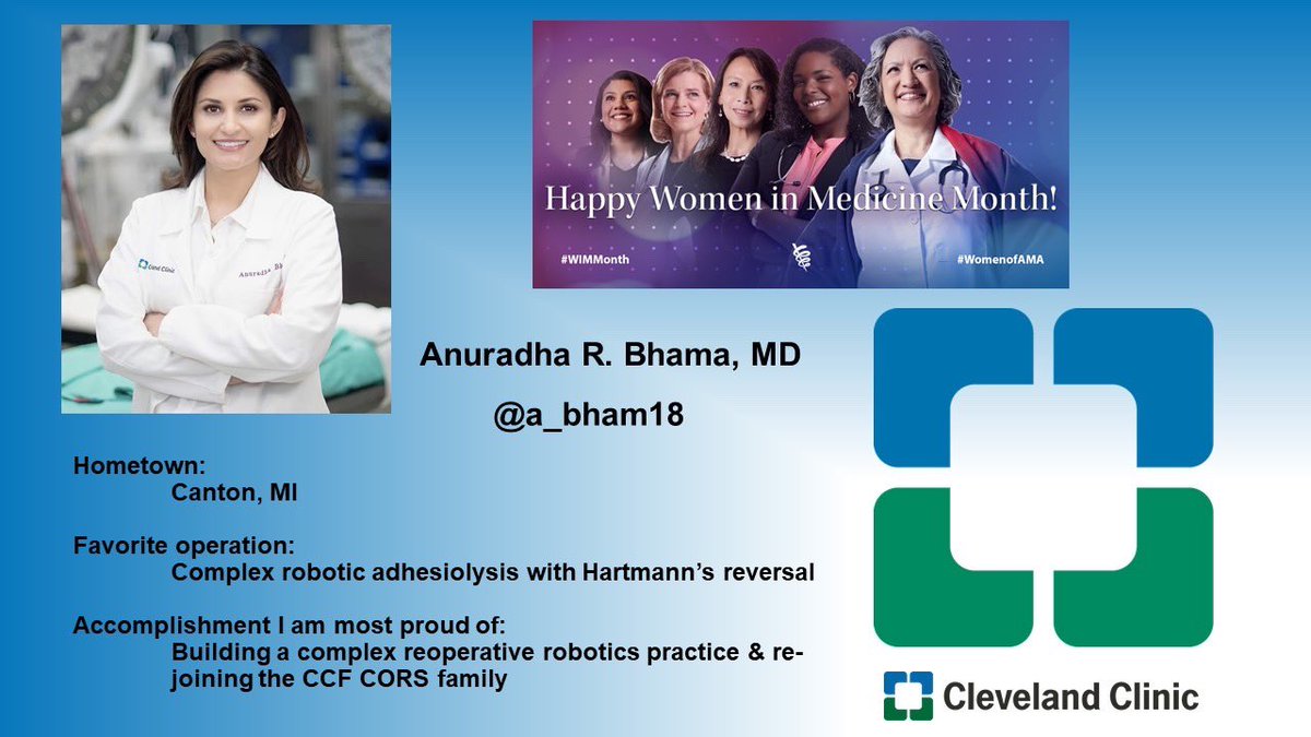 @ClevelandClinic @a_bham18 - outcomes research, #robotics, #reoperative #surgery , #doglover - celebrating #WomenInMedicine !