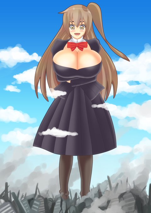 オリキャラの巨大娘描いてみました
これからはこのキャラの巨大娘描いていく予定です
#巨大娘 #giantess 