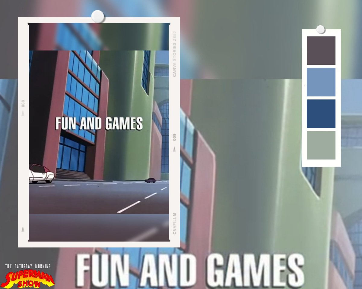 OTD in 96, "Fun and Games" aired.

W. by Robert N. Skir &amp; Marty Isenberg &amp; D. by Kazuhide Tomonaga, this ep introduced us to Toyman &amp; Bruno Manheim. 

This marked the first ep that TMS-Kyokuichi Corporation would animate.

#SupermanTheAnimatedSeries #SupermanTAS #SupermanTAS25