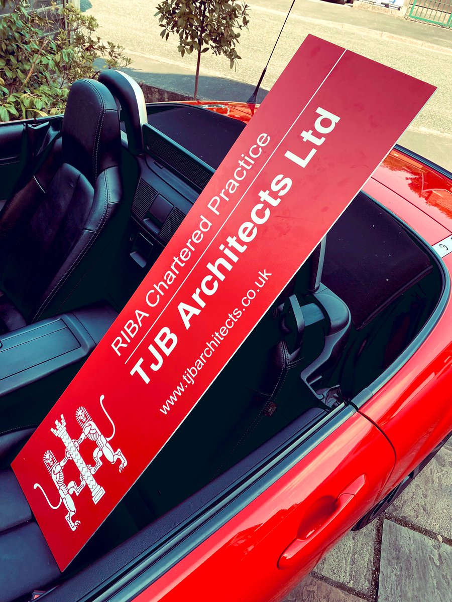 TJB_Architects's tweet photo. Off to deliver my very first RIBA signboard at site. Good job it’s not raining…. #tjb_architects #RIBAcharteredpractice #prestbury #architecture https://t.co/sf317JZoo3