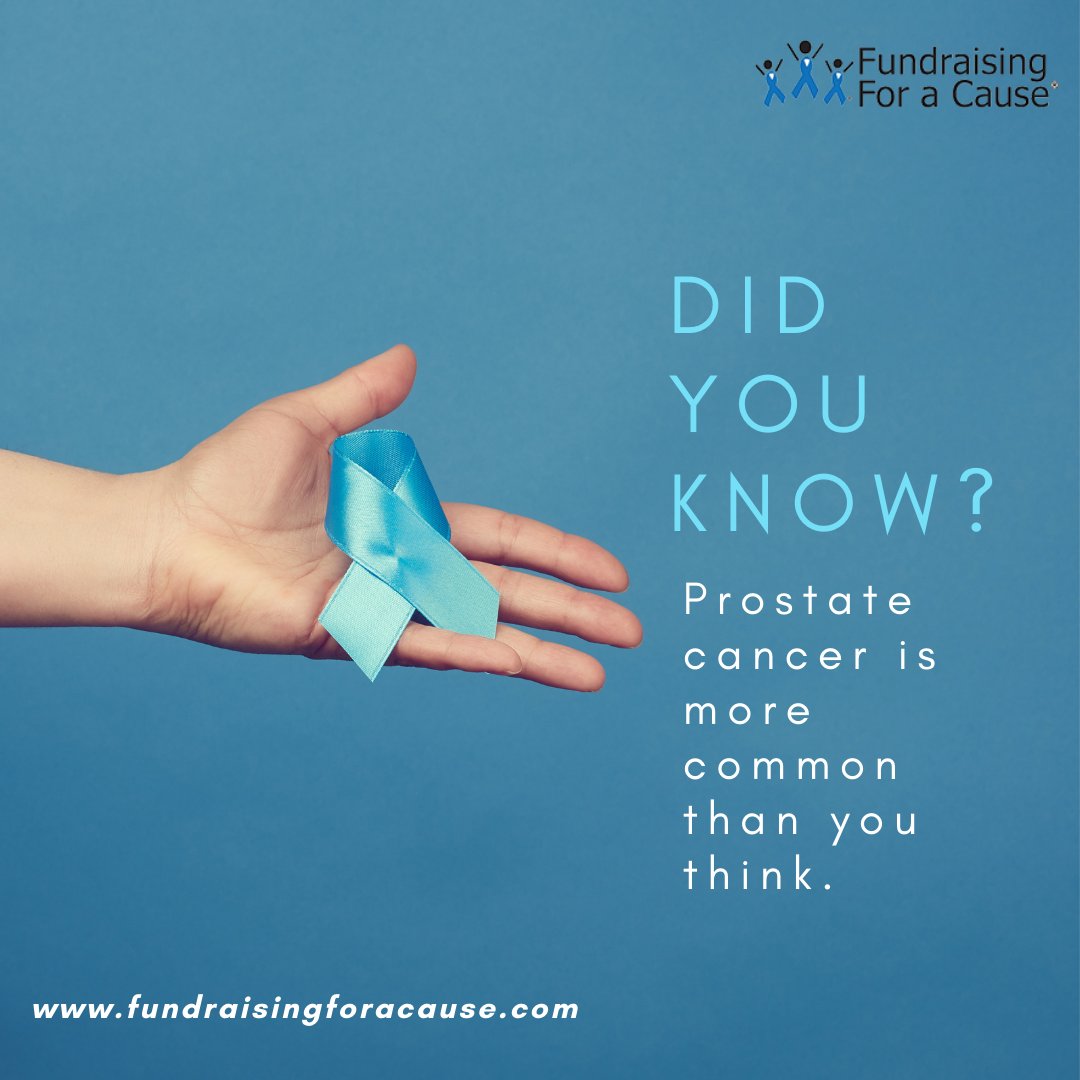 FundForACause's tweet photo. According to the American Cancer Society, other than skin cancer, prostate cancer is the most common cancer in American men. https://t.co/zo00GlP2OZ