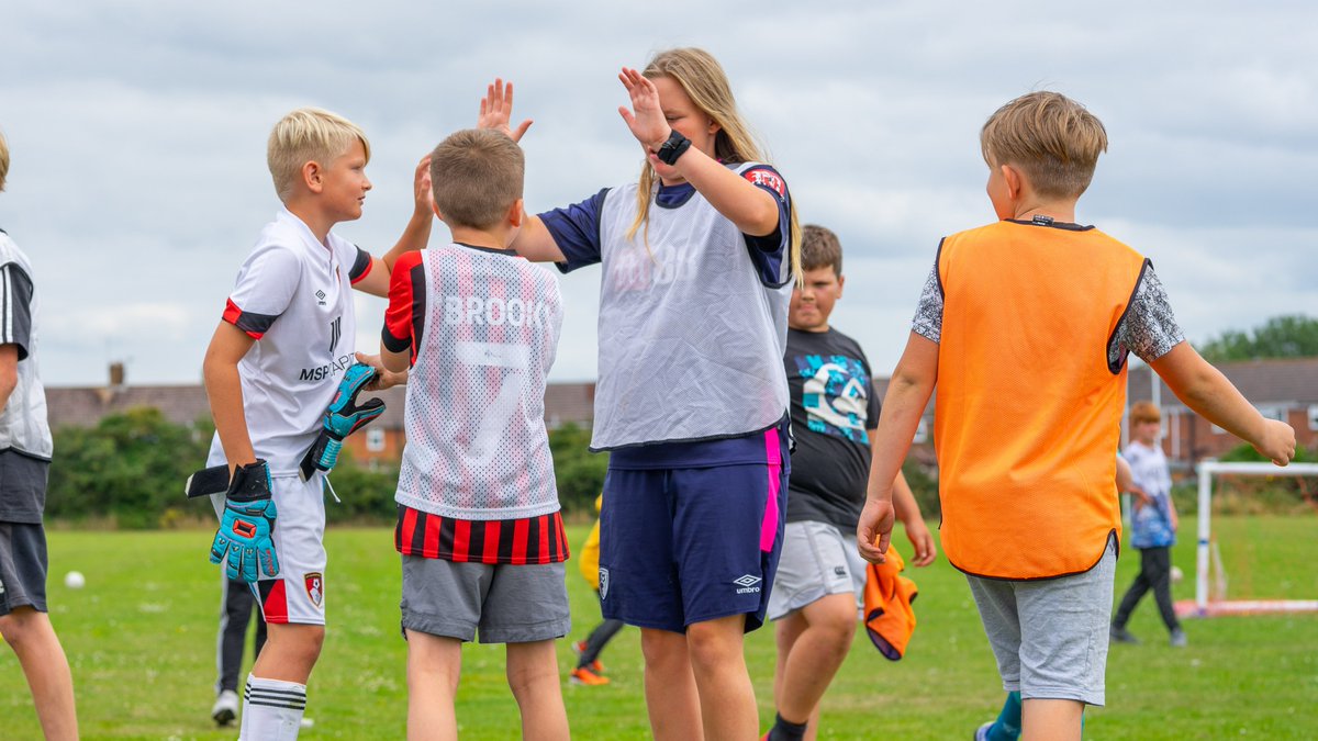 PTFC_Kids's tweet photo. High fives all round after these guys won the final match of the day last Friday at Somerford!🥳👏

#highfive #5aside #kidsfootball #dorset #footie #sports #outdoorsports #afcb #pooletownfc https://t.co/wYkYRpTPUe