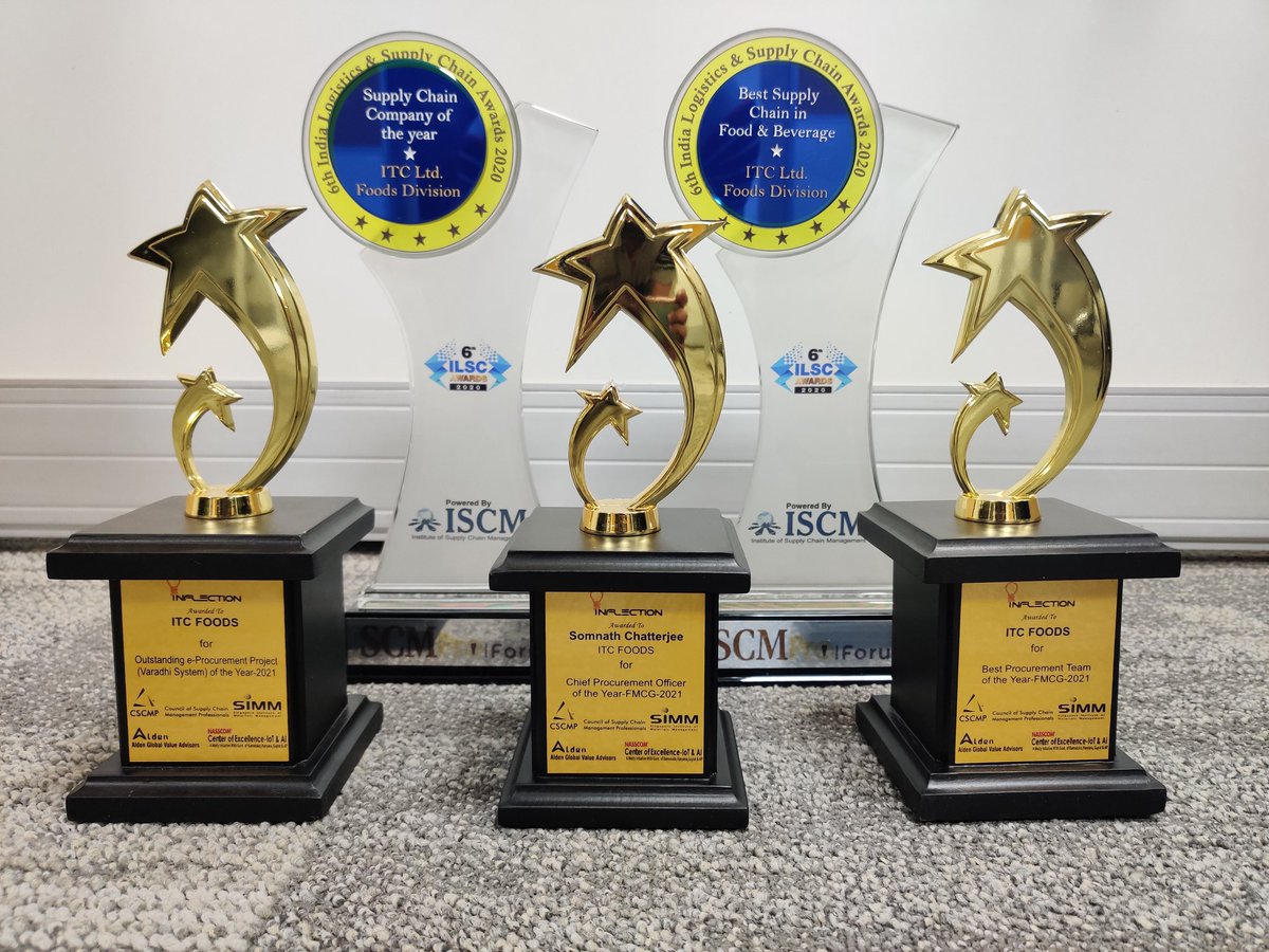 aarnav_saaketh's tweet photo. Procurement team of - @ITCCorpCom Foods Division has been adjudged as the "Supply Chain Company of the year" and "Best Supply Chain in Foods &amp; Beverages" category at 6th India Logistics and Supply Chain Awards

#supplychainmanagement #procurement #logistics #puttingindiafirst https://t.co/6XNoHIavg7