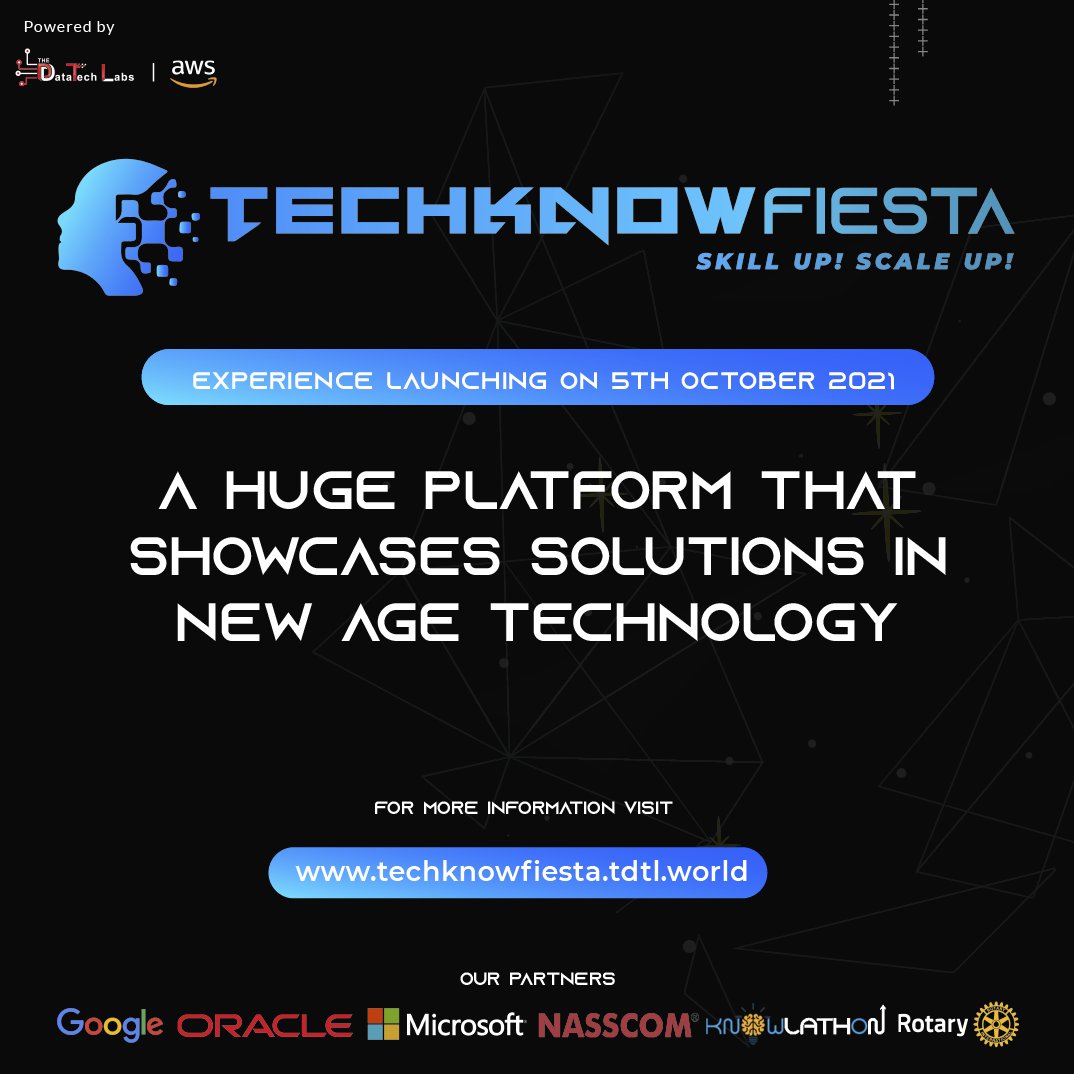 techknowfiesta's tweet image. TechKnow Fiesta- a platform which will empower participants to become scholars. Invest in Knowledge with us. Register with us and don&apos;t miss out this fantastic opportunity.
Enroll Now
techknowfiesta.tdtl.world
#techknowfiesta #cloudtechnology #artificialintelligence