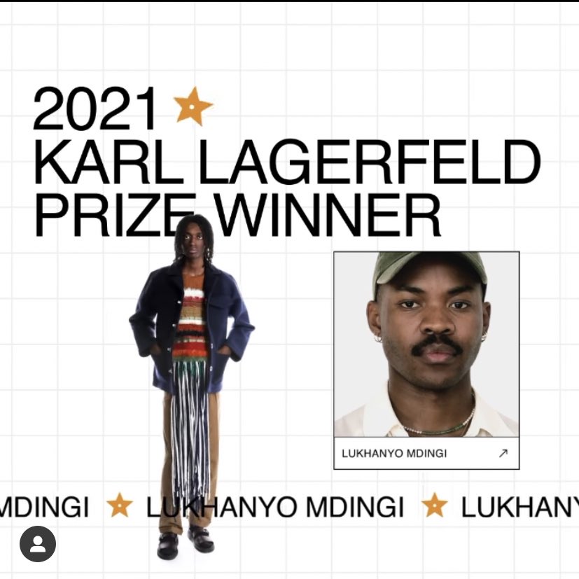 SA designer Lukhanyo Mdingi awarded the Karl Lagerfeld Prize including LVMH  mentorship