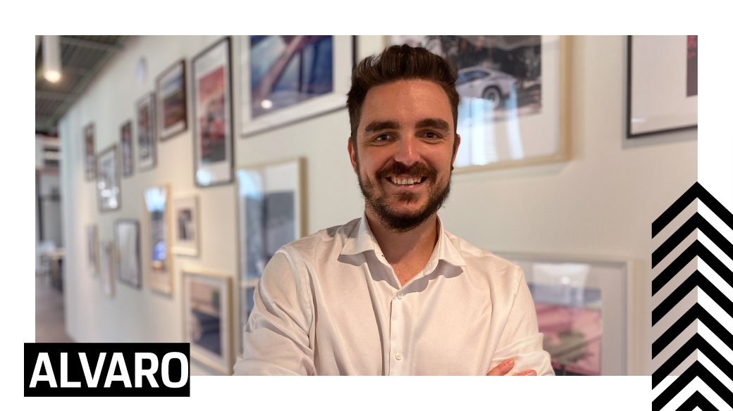 Porschedigital's tweet image. Get to know Alvaro, Senior #FrontendSoftwareEngineer in our office in #Barcelona. Through his expertise in digital design and user experience, his job is to support Porsche's dealers and products. Learn more about his job at #PorscheDigital 👉bit.ly/3n6FP5P