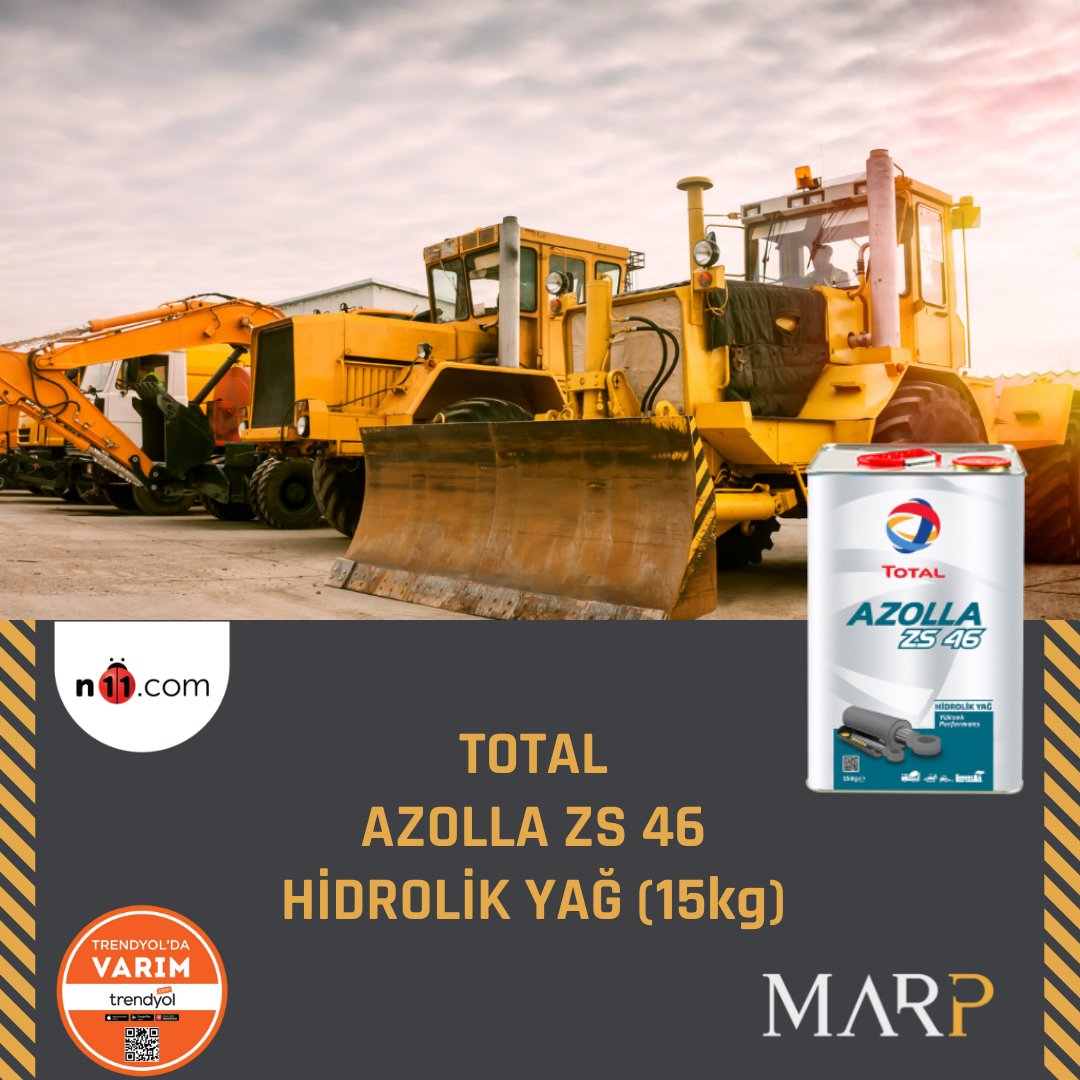 Yüksek sıcaklık ve basınç koşullarında çalışan hidrolik sistemler, rulmanlar ve çeşitli ekipmanlar için tasarlanmış hidrolik yağ. #marpglobal