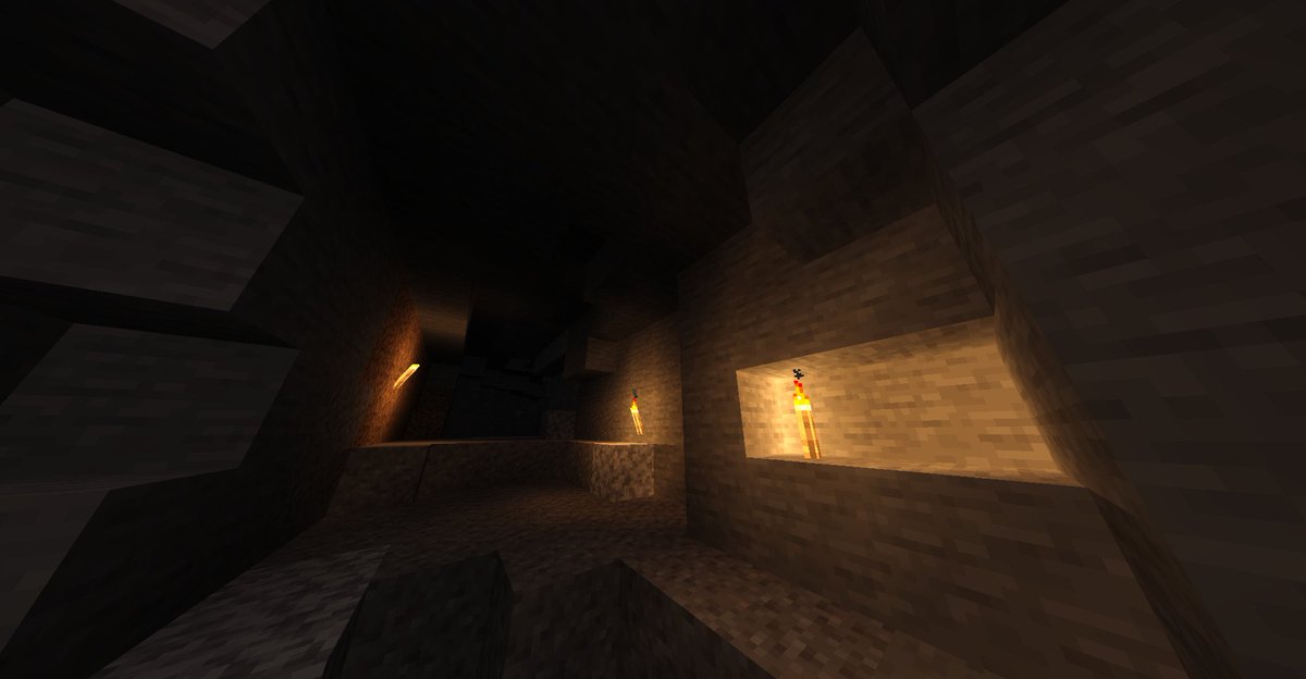 DevYamato's tweet photo. Enhanced lightmap (torch light).  Development version 0.3.0 is out now.  https://t.co/VOy9UcNxON https://t.co/YYIgaiBrQx