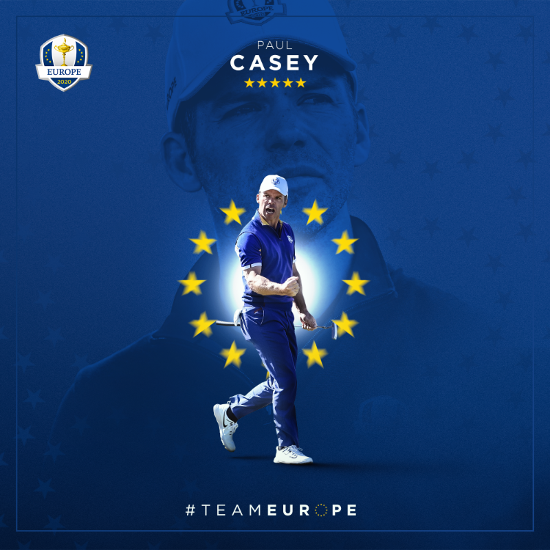 RyderCupEurope's tweet photo. 🚨 CONFIRMED 🚨

@padraig_h's first five players heading to Whistling Straits.

#TeamEurope