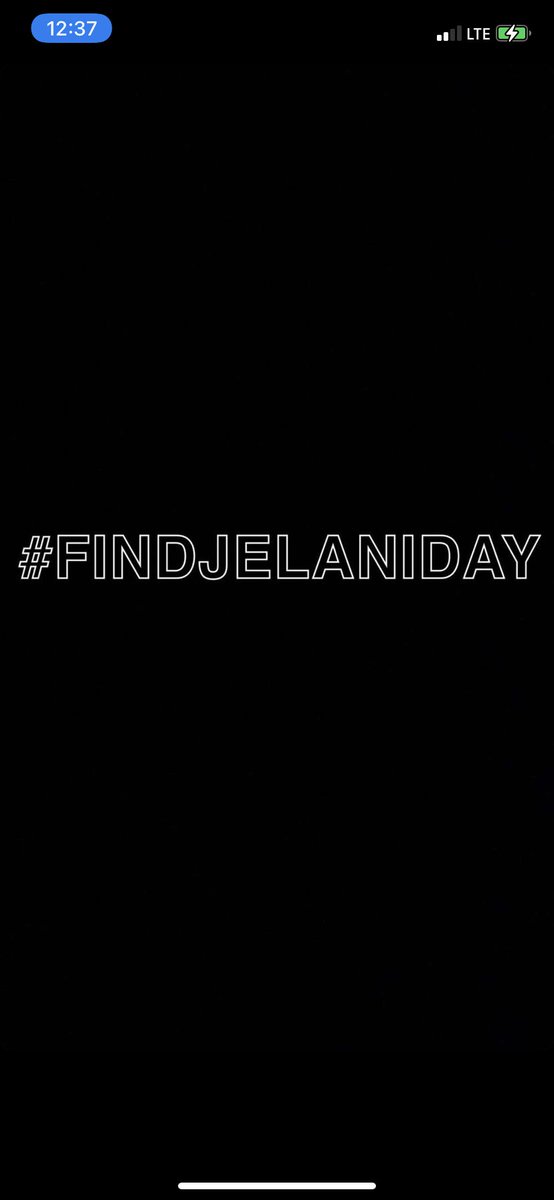 GOODMORNING! TODAY IS THE DAY LORD! #FINDJELANIDAY #HESCOMINGHOME #FINDJELANIDAY #FINDJELANIDAY